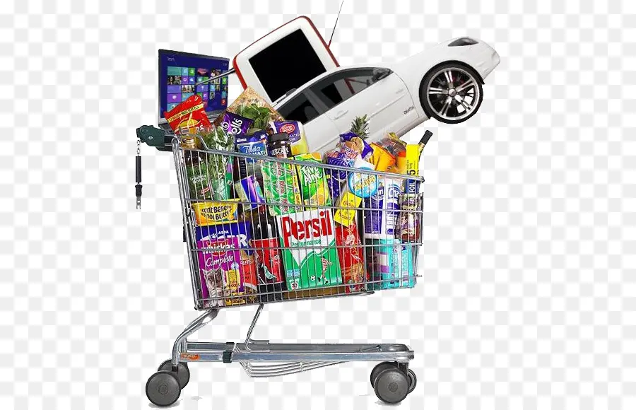 Carro De La Compra，Comestibles PNG