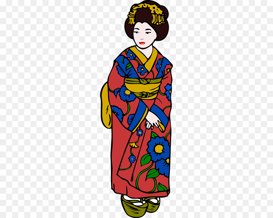 Kimono，Ropa Japonesa PNG