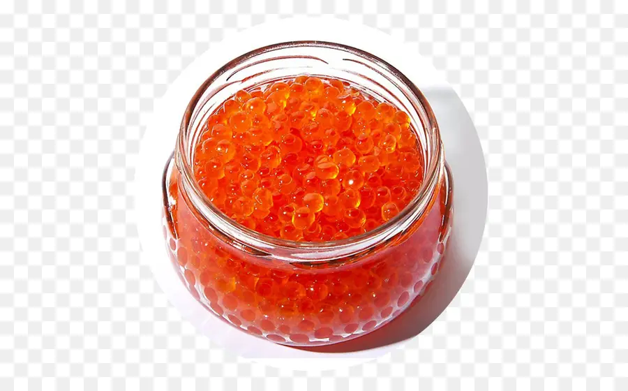 Tarro De Caviar Rojo，Mariscos PNG