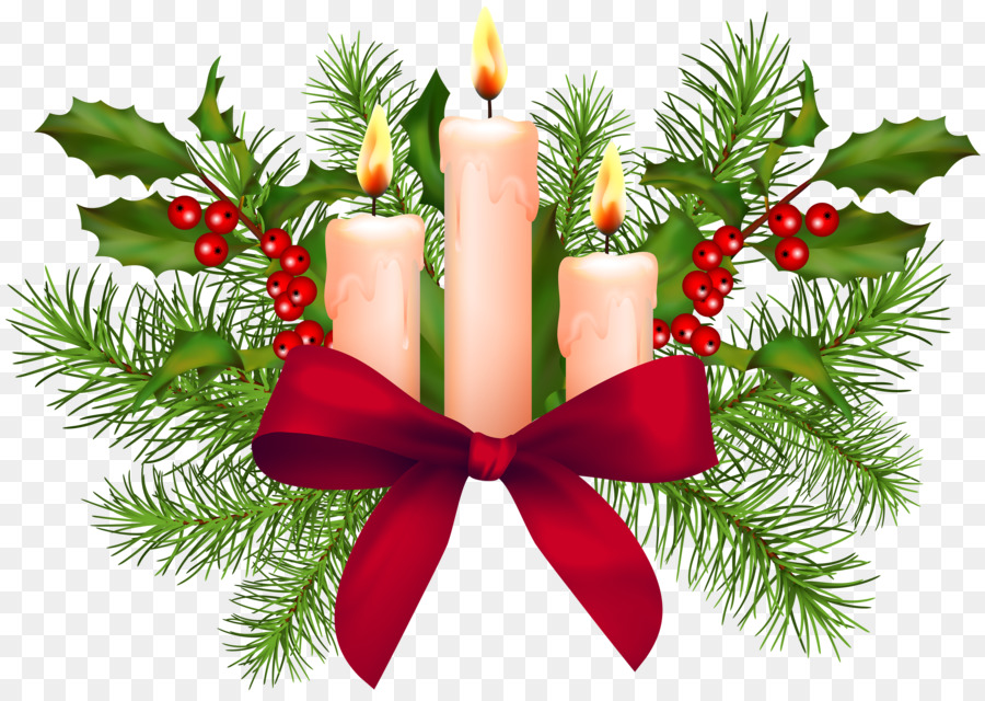 Velas De Navidad，Acebo PNG