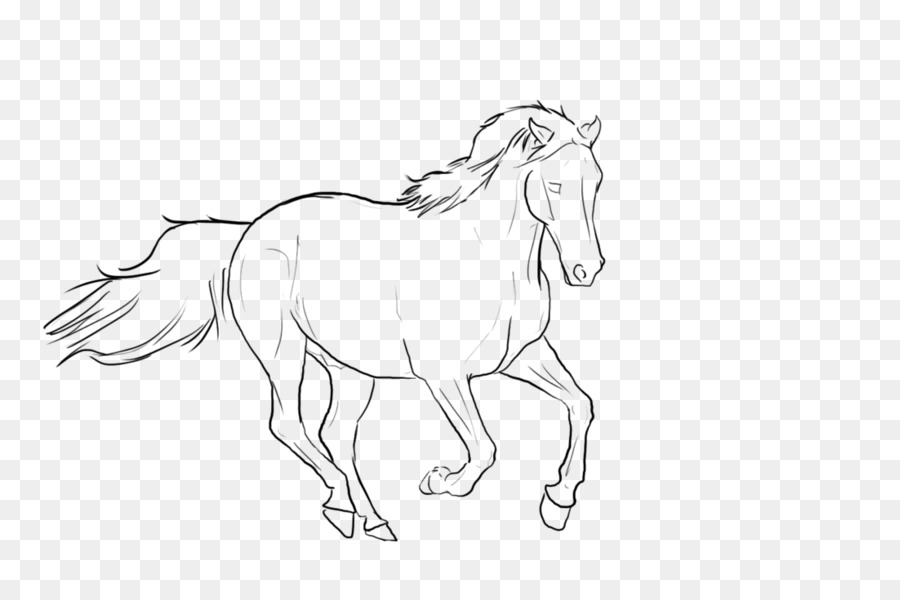 Caballo，Arte Lineal PNG