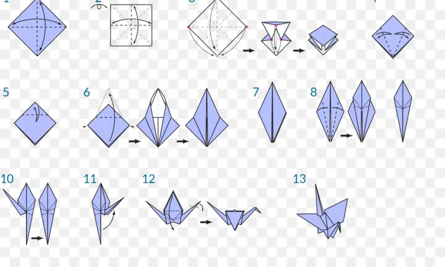 Pasos De Origami，Papel PNG