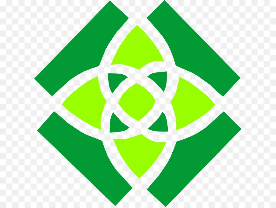 Logotipo Geométrico Verde，Símbolo PNG