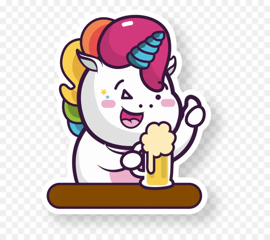 Unicornio，Cerveza PNG