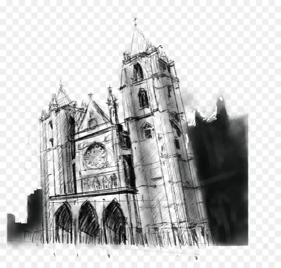 Bosquejo De La Catedral，Catedral PNG