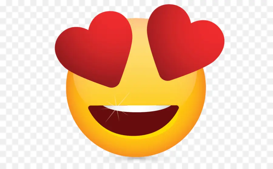 Emoji De Ojos De Corazón，Amar PNG