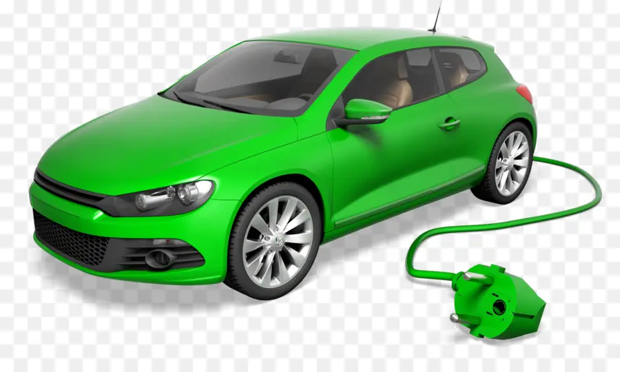 Coche Eléctrico，Verde PNG