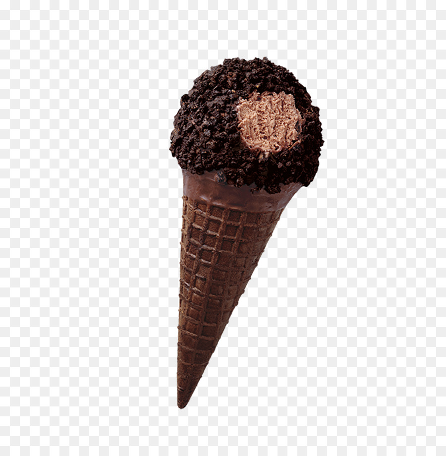 Helado De Chocolate，Cono PNG