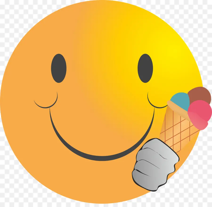 Cara Sonriente，Helado PNG