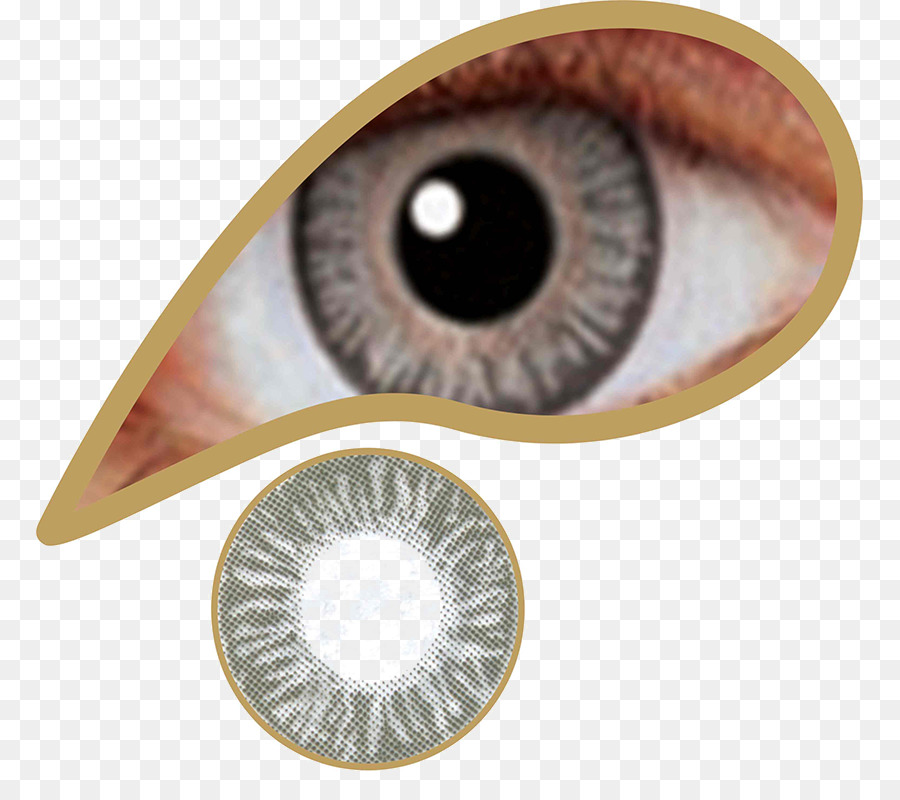 Lente De Contacto Azul，Ojo PNG