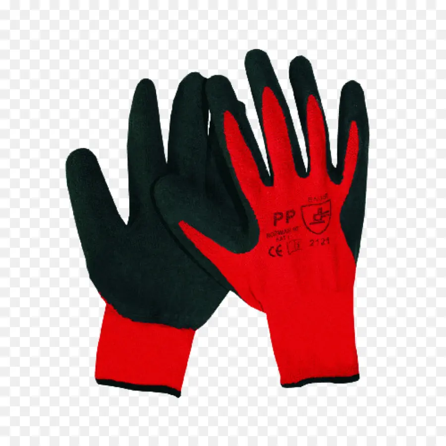 Guantes En Rojo Y Negro，Guantes De Trabajo PNG