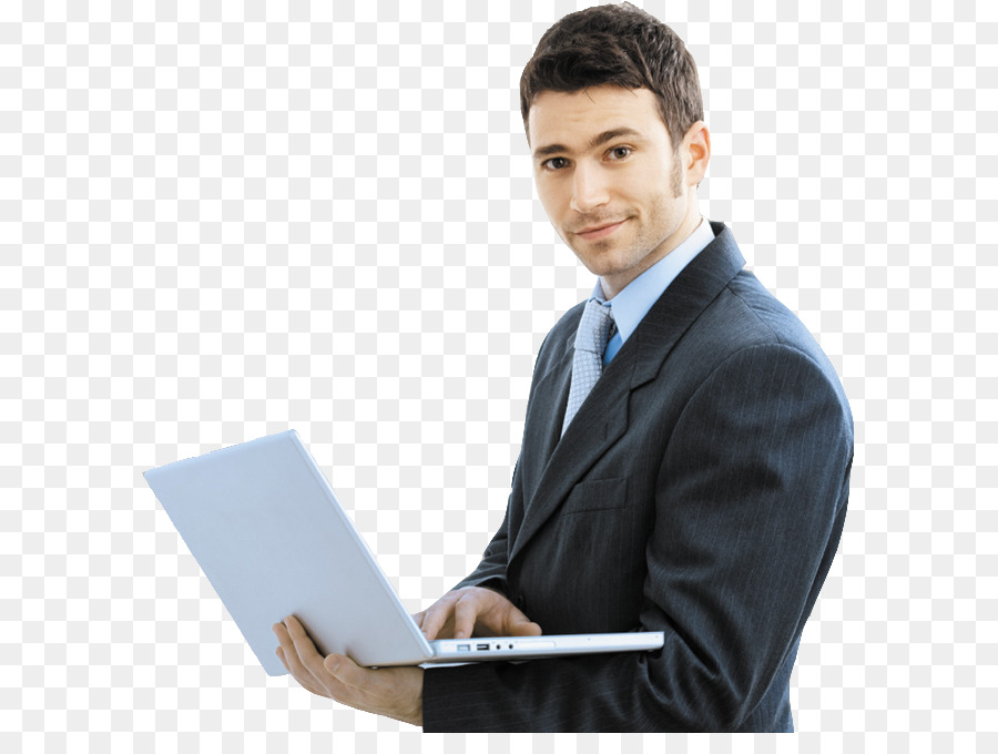 Hombre Con Computador Portatil，Computadora PNG