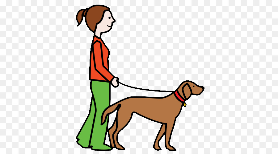 Mujer Paseando Perro，Mascota PNG