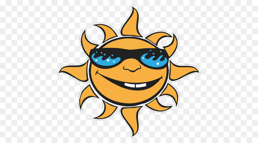 Sol Con Gafas De Sol，Verano PNG