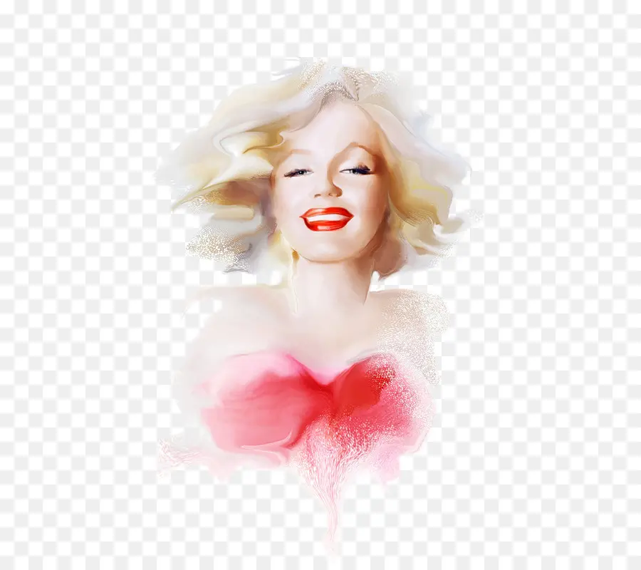 Marilyn Monroe，Pintura De Acuarela PNG