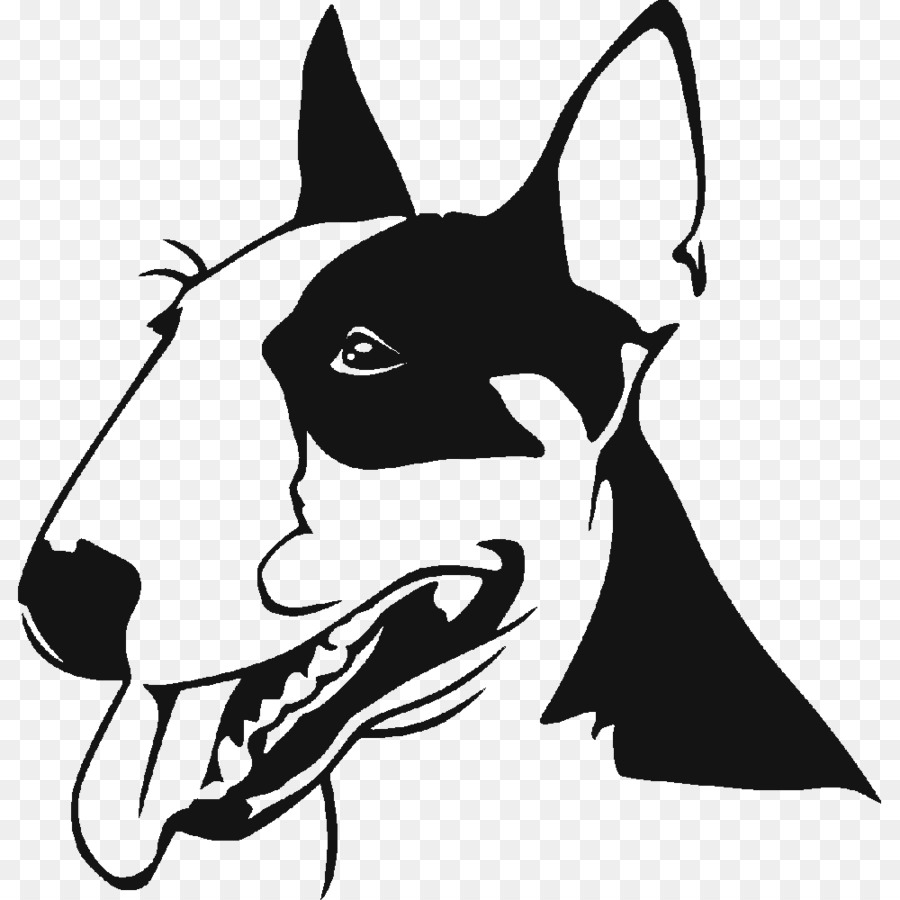 Silueta De Bull Terrier，Perro PNG