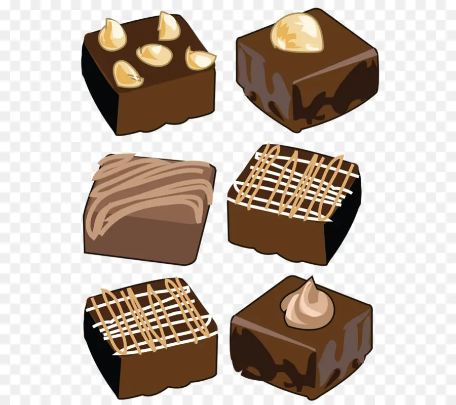 Brownie De Chocolate，Helado PNG