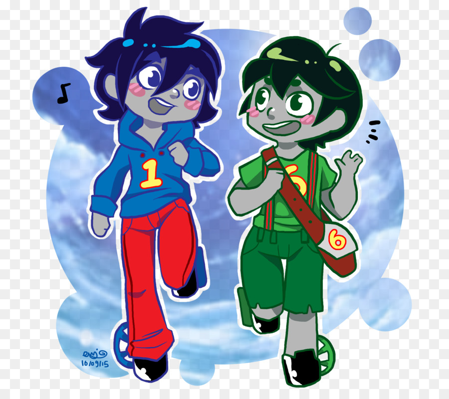 Personajes De Dibujos Animados，Azul PNG