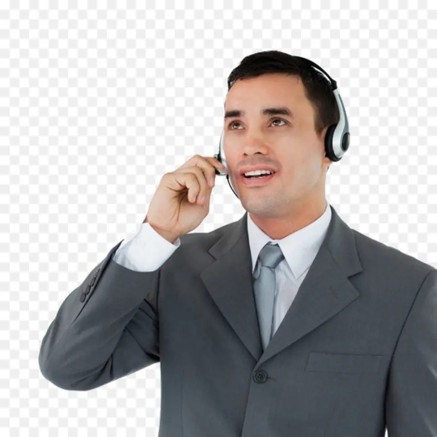 Hombre Con Auriculares，Sonriente PNG