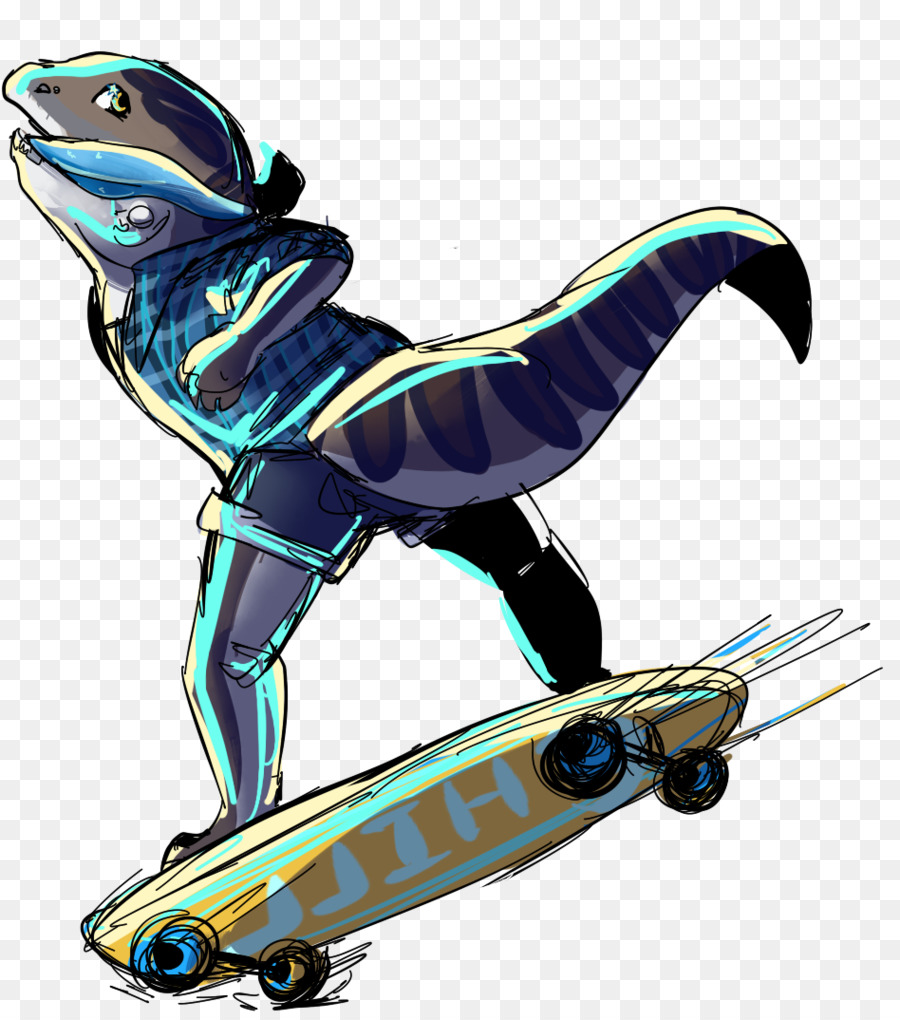 Patineta，Azul Eléctrico PNG