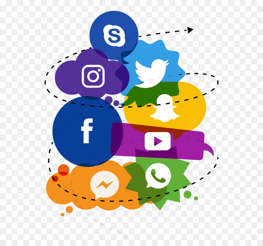 Iconos De Redes Sociales，Comunicación PNG