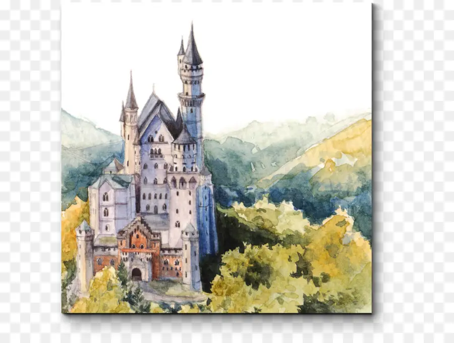 Castillo De Neuschwanstein，Castillo De Hohenschwangau PNG