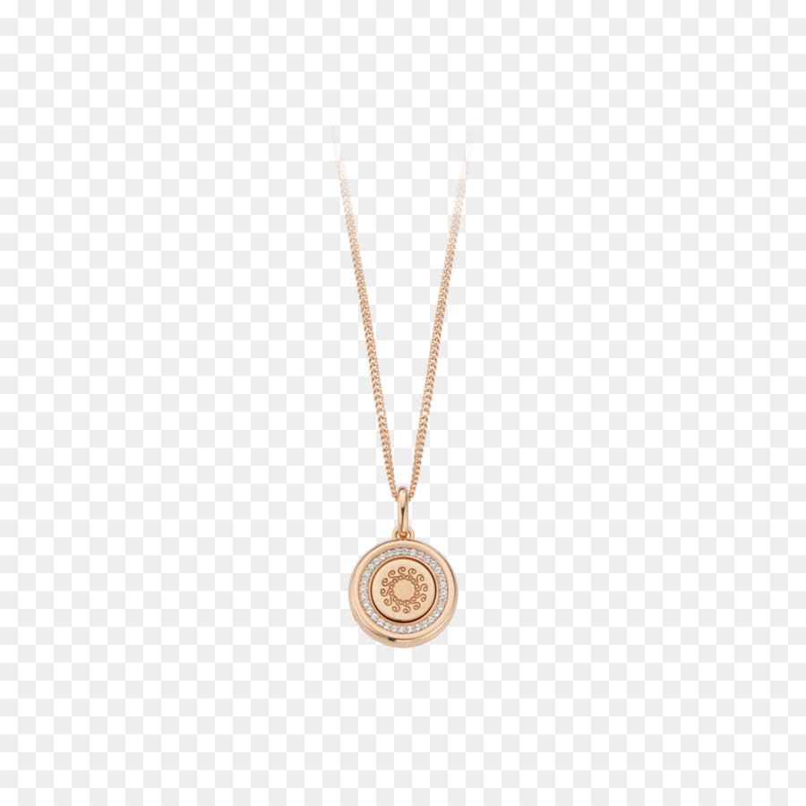 Collar De Oro Rosa，Colgante PNG