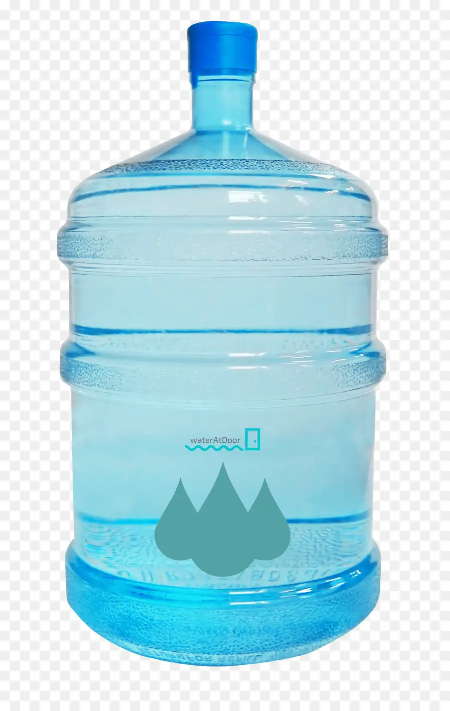 Botella De Agua，Azul PNG