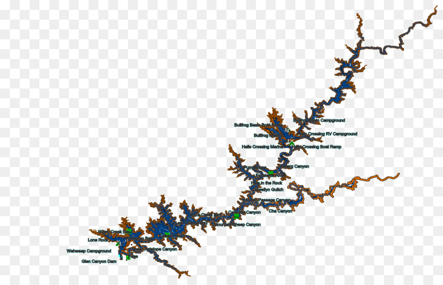 Mapa，Lago Powell PNG