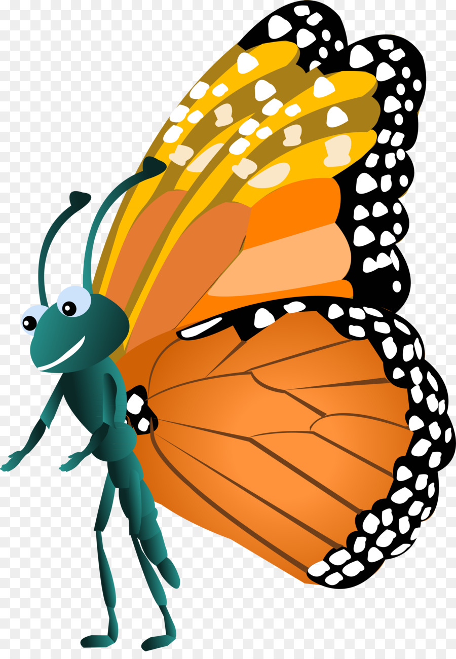 La Mariposa Monarca，Los Insectos PNG