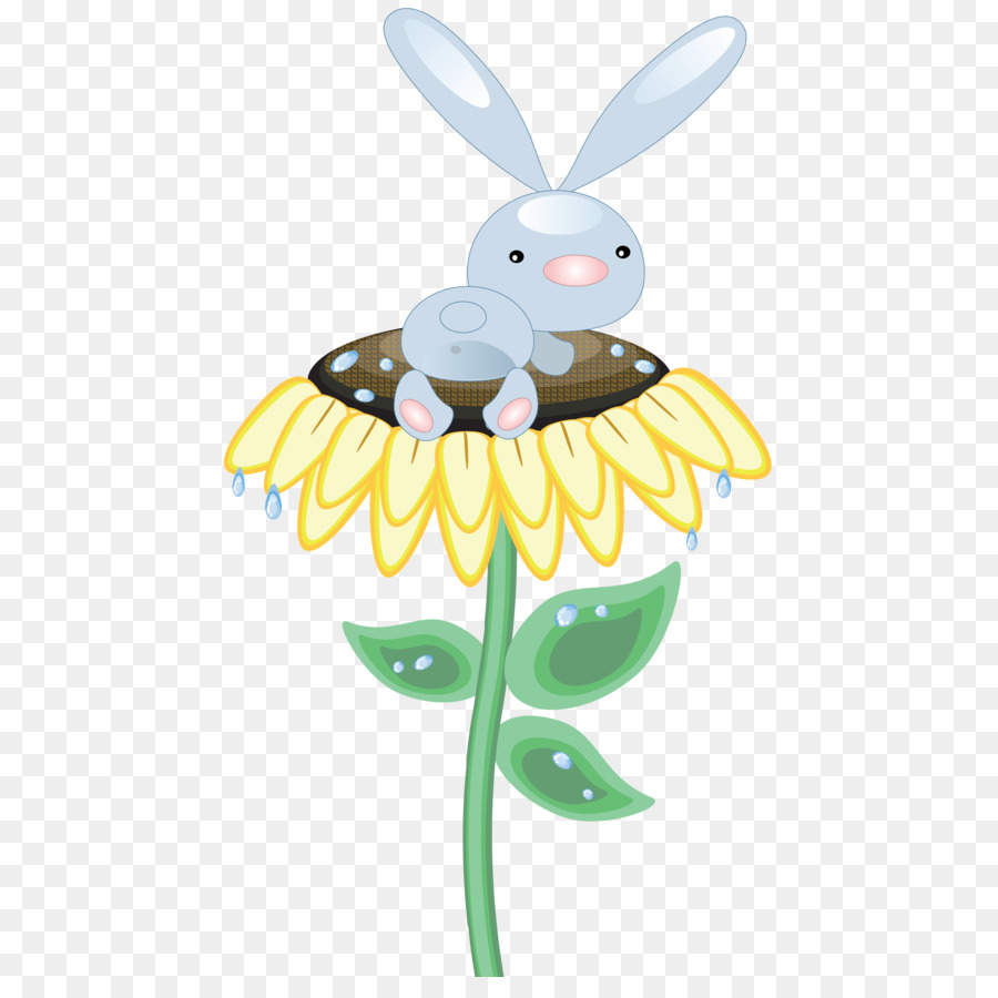 Conejito En Flor，Conejo PNG