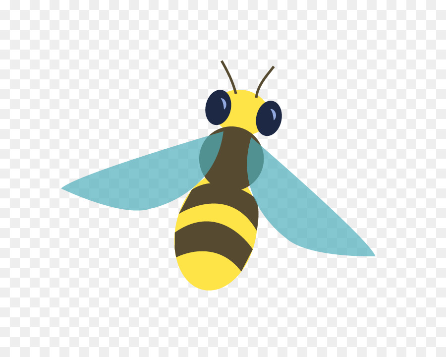 Abeja，Azul PNG