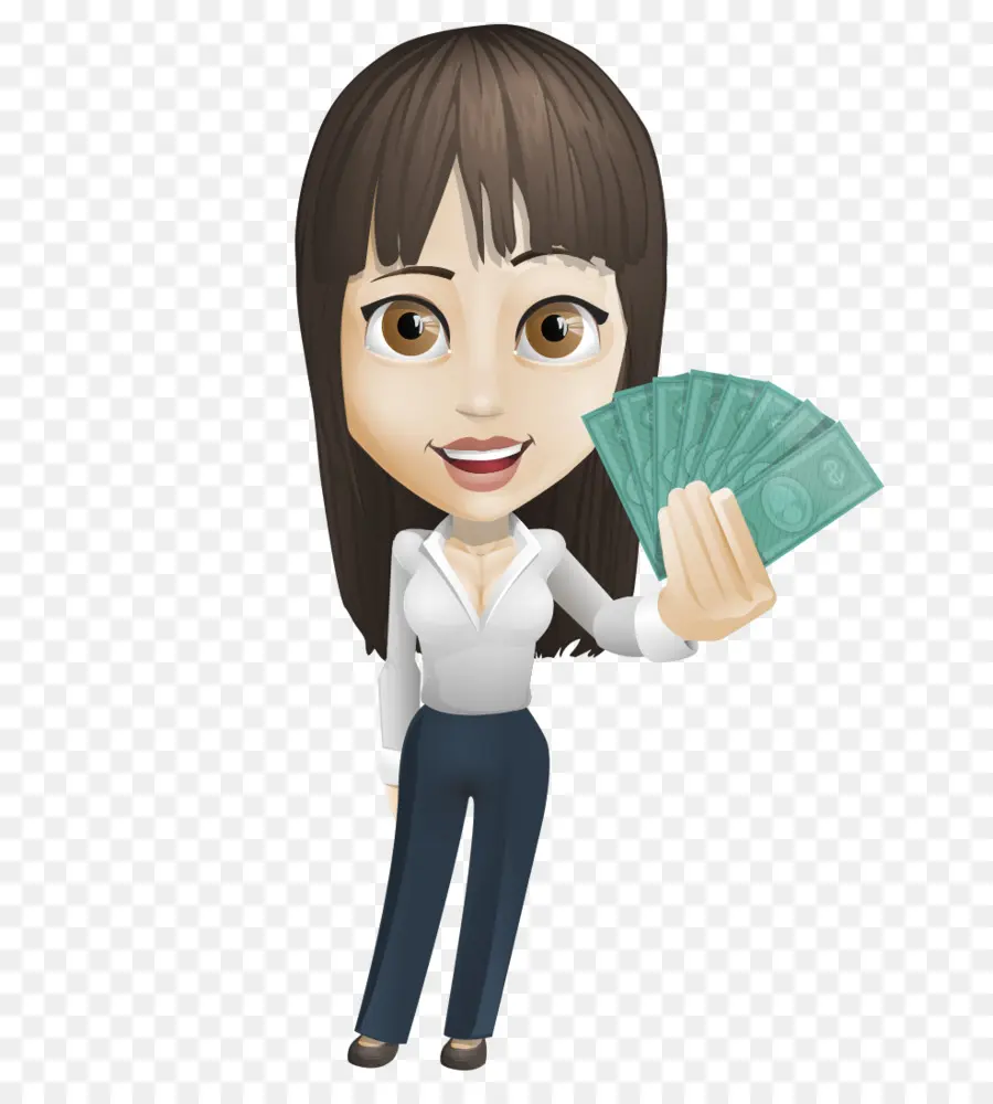 Mujer Con Dinero，Dinero PNG