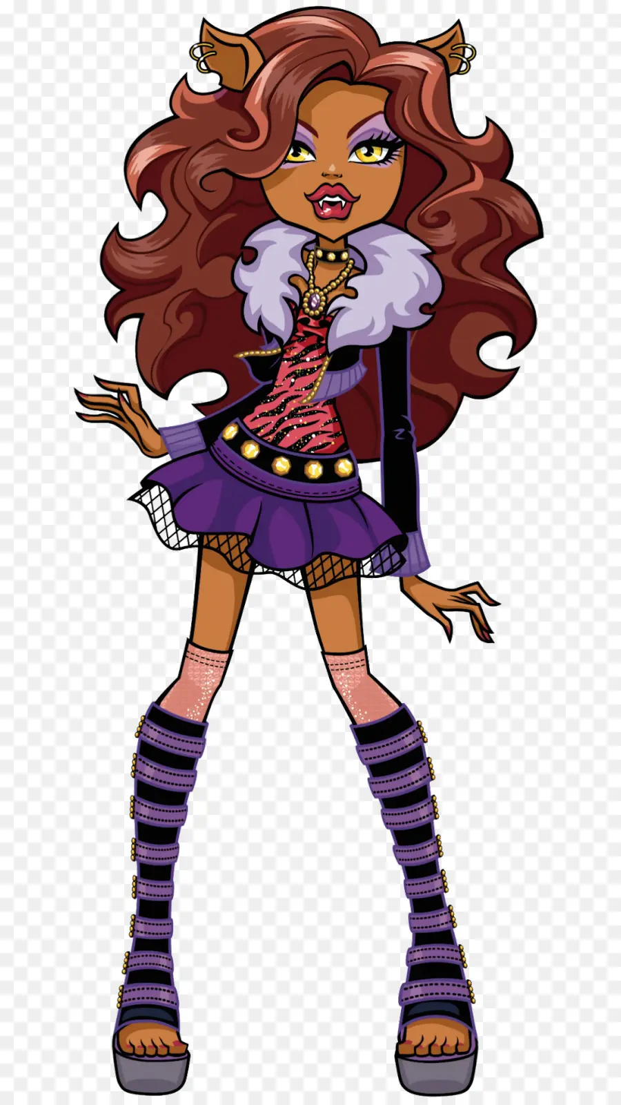 Lobo Clawdeen，Escuela Secundaria De Monstruos PNG