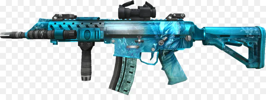 Rifle De Asalto Azul，Pistola PNG