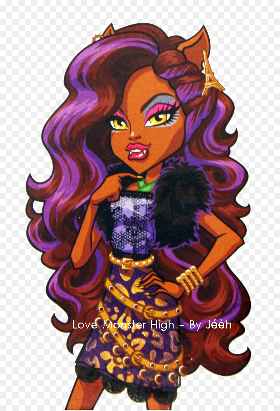 Escuela Secundaria De Monstruos，Lobo Clawdeen PNG