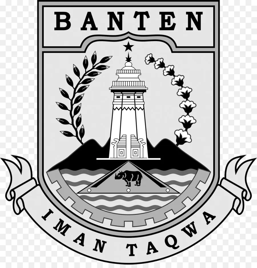 Banten，En Blanco Y Negro PNG