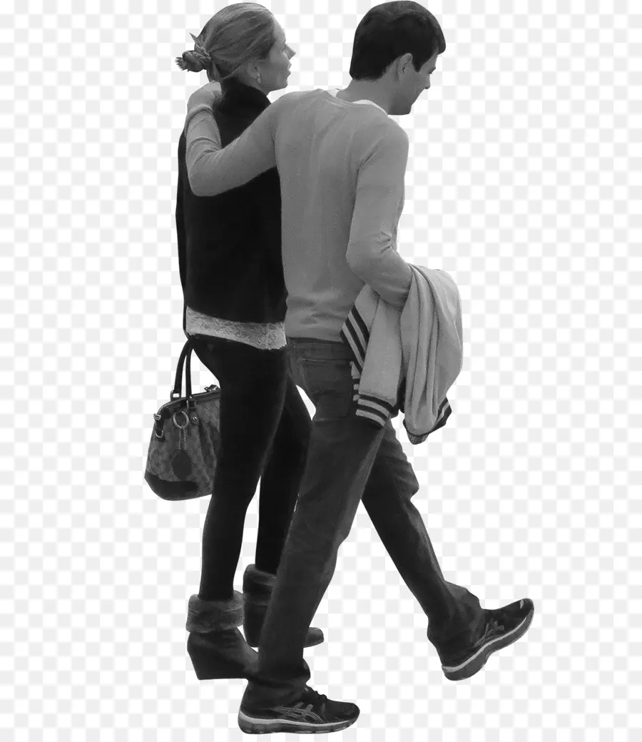 Pareja Caminando，Del Brazo PNG