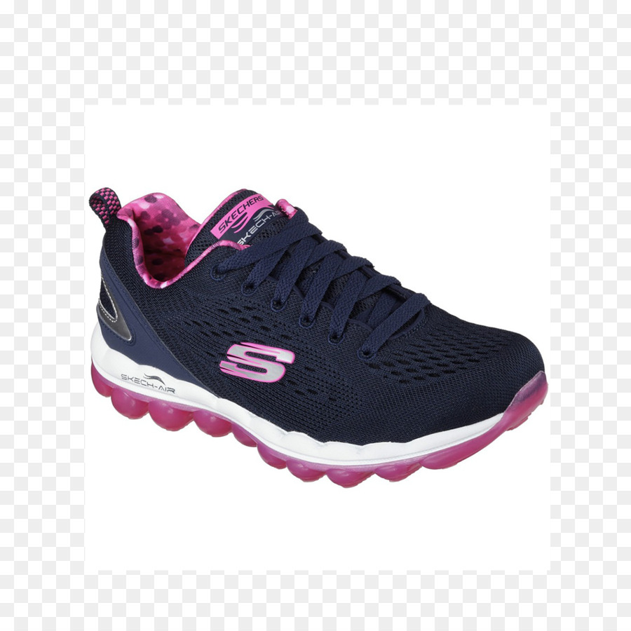 Zapatilla En Azul Marino Y Rosa，Zapato PNG