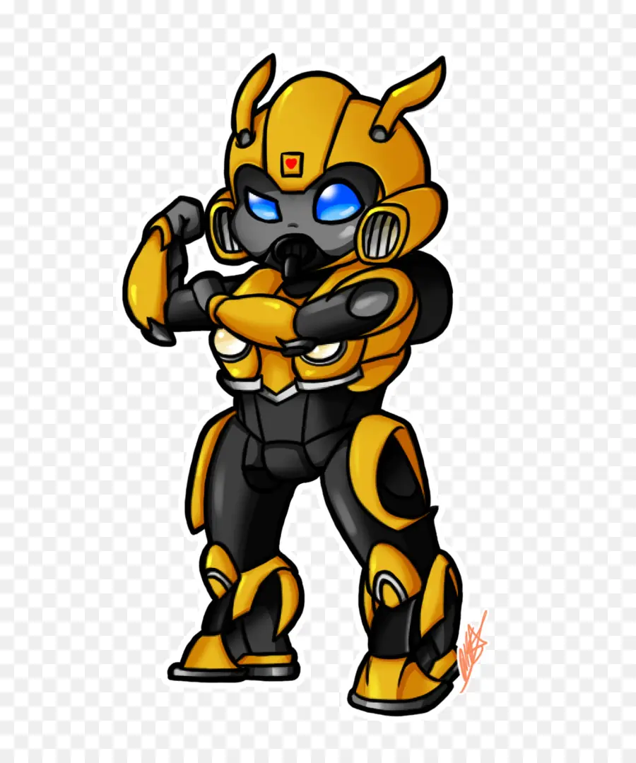 Robot Amarillo，Dibujos Animados PNG