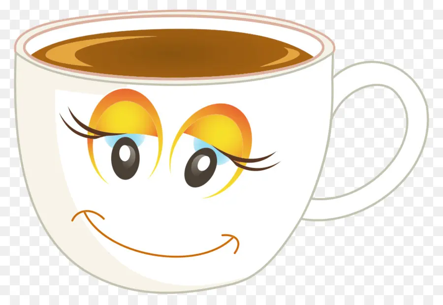 Taza De Café Sonriente，Beber PNG