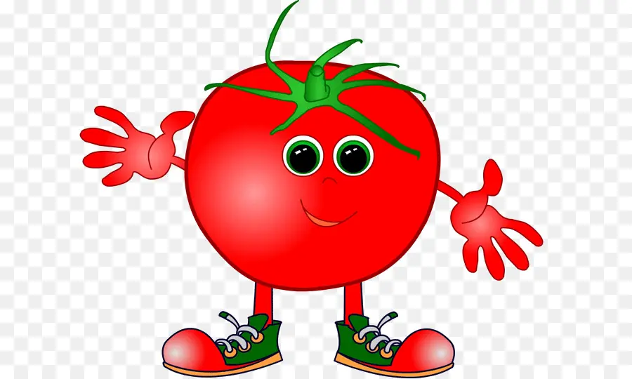 Personaje De Tomate，Zapatos PNG