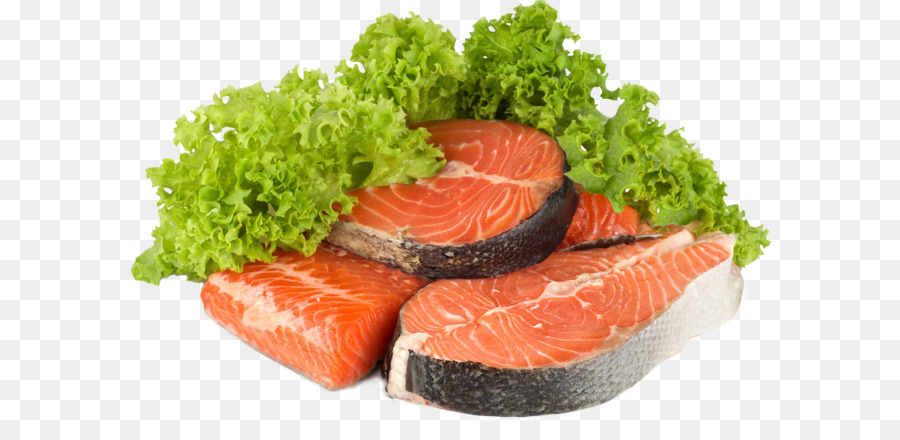 Salmón Y Lechuga，Salmón PNG