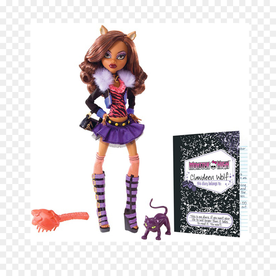 Lobo Clawdeen，Muñeca Monstruosa High Nlawdeen Lobo PNG