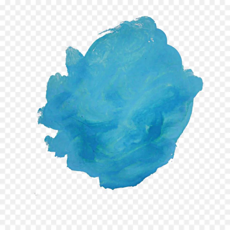 Pintura De Acuarela，Azul PNG