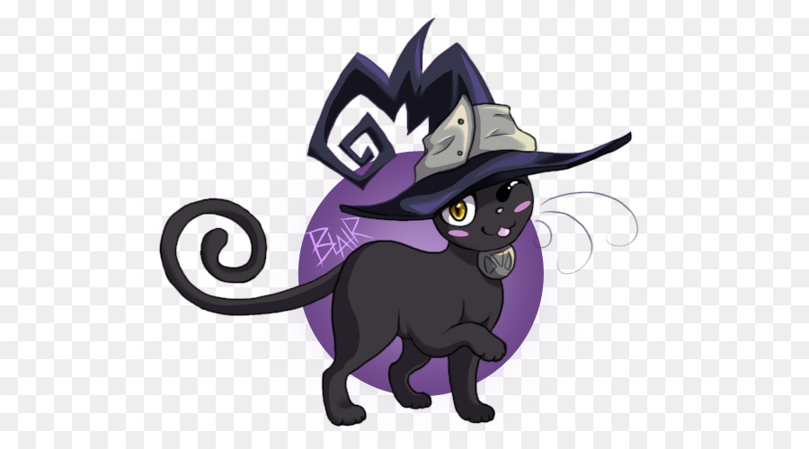 Gato Negro，Sombrero De Bruja PNG