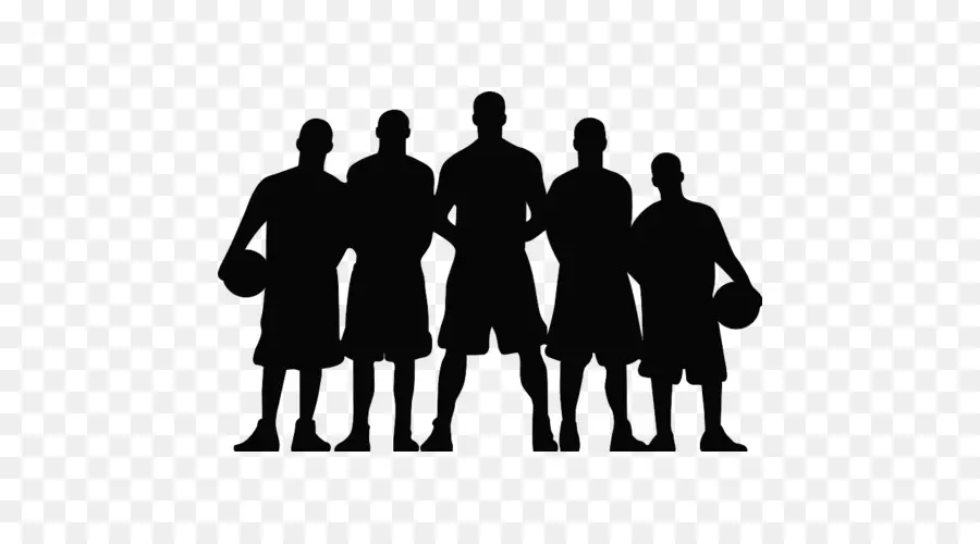 Silueta De Jugadores De Baloncesto，Baloncesto PNG