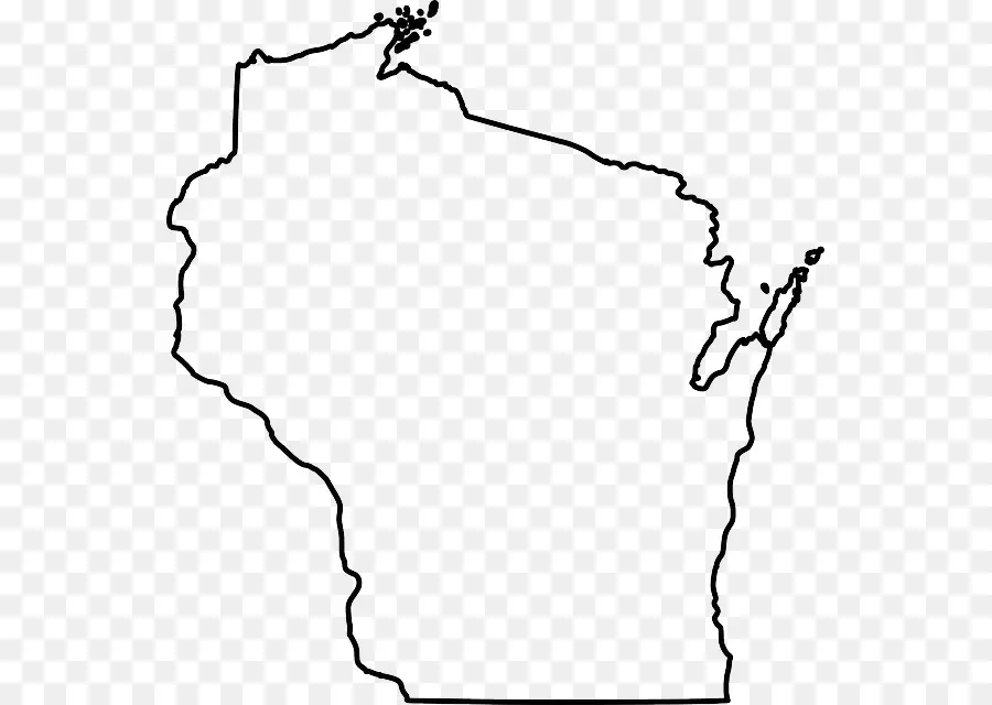 Mapa De Wisconsin，Estado PNG