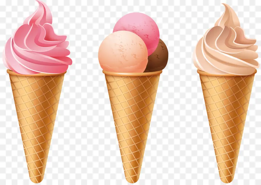 Helado，Conos De Helado PNG