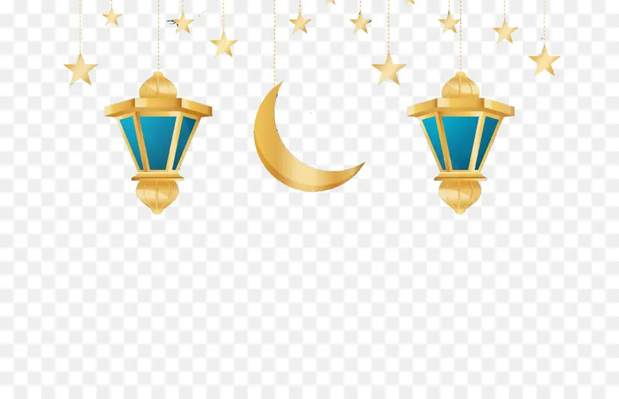 Linternas Y Luna，Estrellas PNG